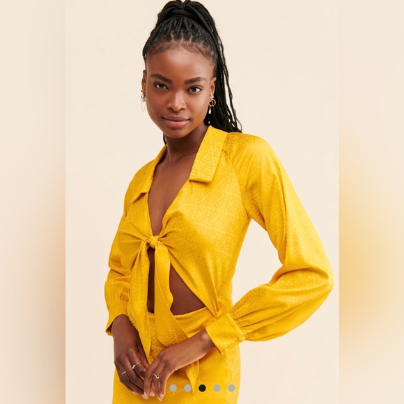 Urban Outfitters. Rare London satin tie front dress. - Picture 4 of 4